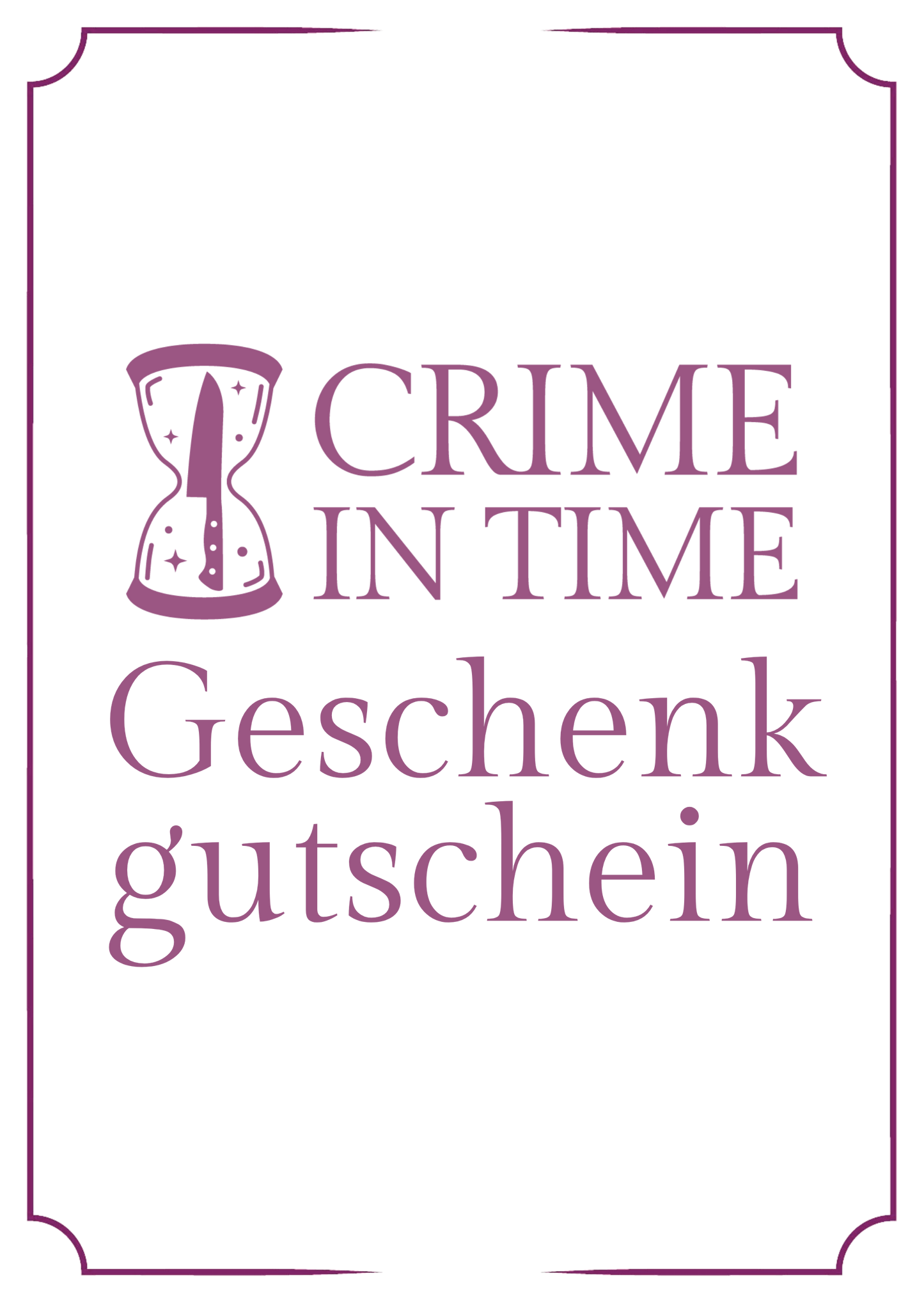 Crime in Time-Gutschein
