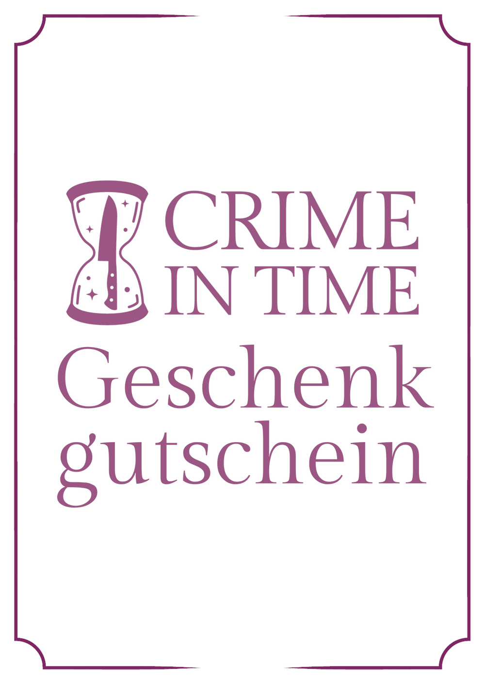 Crime in Time-Gutschein